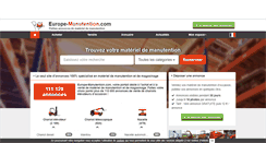 Desktop Screenshot of europe-manutention.com