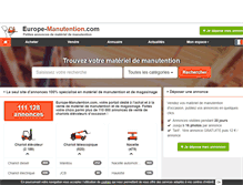 Tablet Screenshot of europe-manutention.com